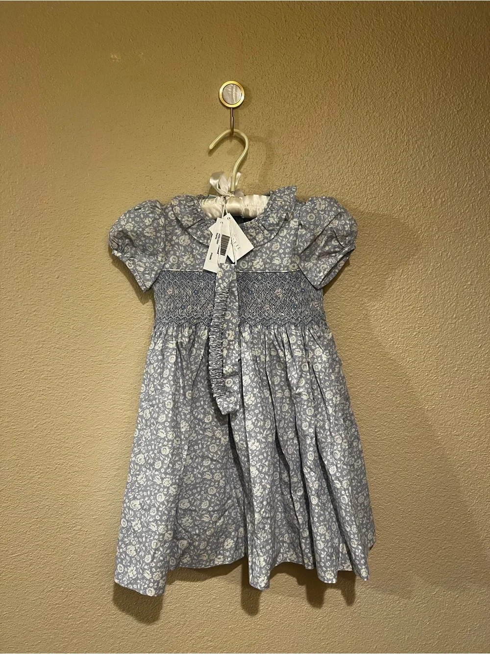 NWT Annafie London | Sophie Dress | Hand-Smocked Dress with Matching Headband